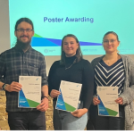 SFB1423 Retreat: Poster Awards for Luisa Buhl, Pauline Löffler and Robin Schick