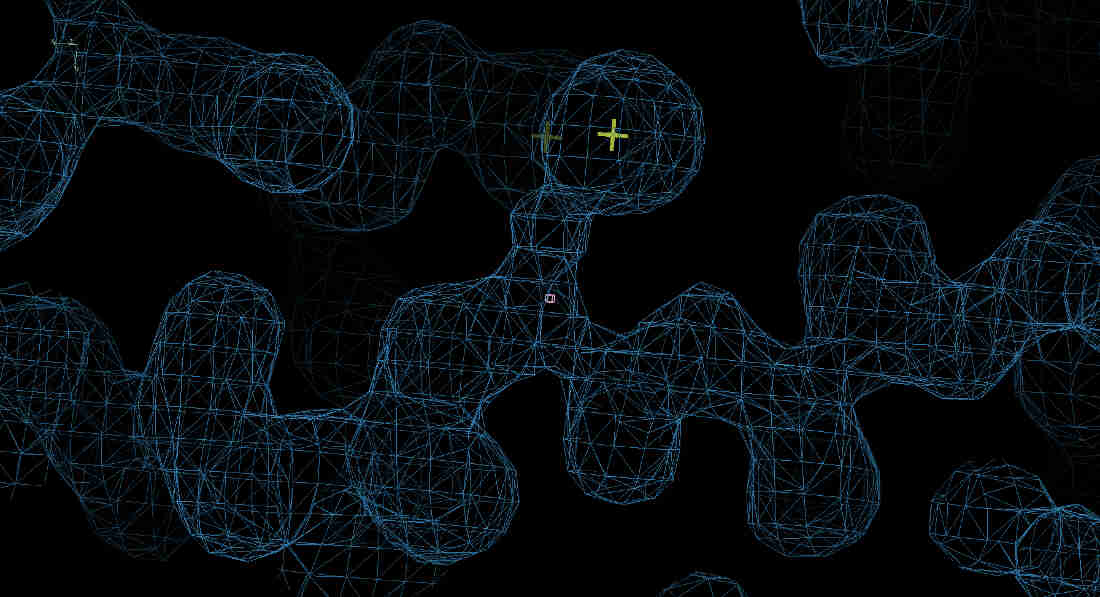 Electron density after phasing